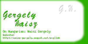 gergely waisz business card